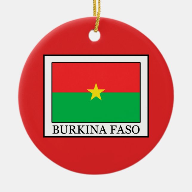 Burkina Faso Keramik Ornament (Vorne)