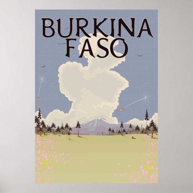Burkina Faso Landschaftsposter drucken Poster (Vorne)