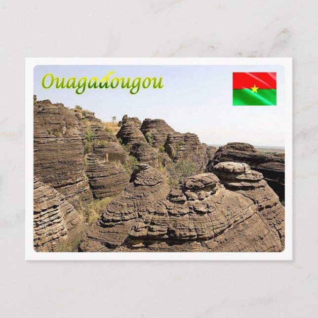 Burkina Faso - Ouagadougou - Gipfel Fabedougou - Postkarte (Vorderseite)