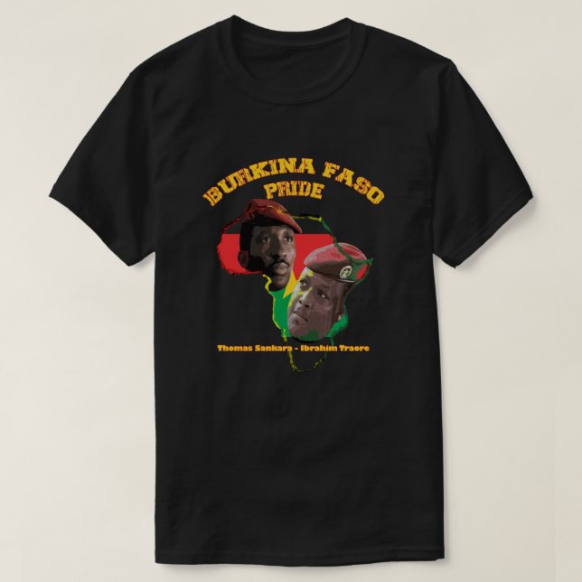 Burkina Faso Pride Thomas Sankara Ibrahim Traore T-Shirt (Design vorne)