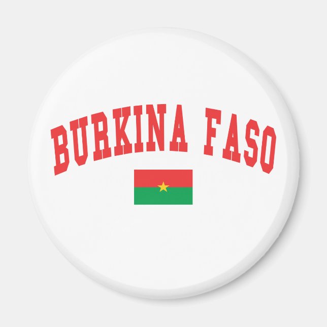 Burkina Faso Stil Magnet (Vorne)
