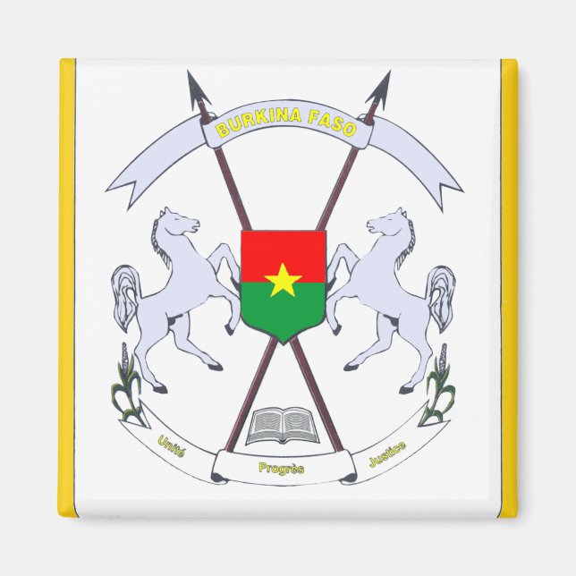 Burkina-Symbol Magnet (Vorne)