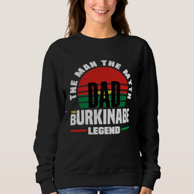 Burkinabe Burkina Faso Burkinabe Flag Fathers Day Sweatshirt (Vorderseite)