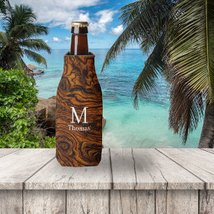 Burl Wood Mit Monogramm Flaschenkühler