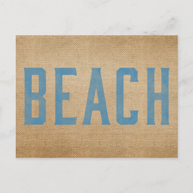 Burlap Beach Postkarte (Vorderseite)