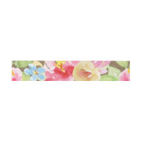 Burlap & Boho Artistic Watercolor Floral Overlay