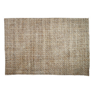 Burlap Hessian Hintergrundtextur Kissenbezug