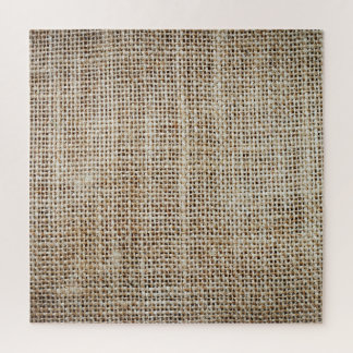 Burlap Hessian Hintergrundtextur Puzzle