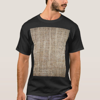 Burlap Hessian Hintergrundtextur T-Shirt
