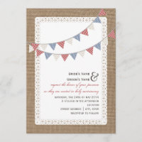 Burlap Inspirierte Gemusterte Jagdhochzeit
