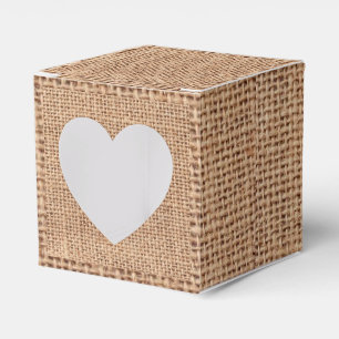 Burlap Jute Favor Geschenkschachtel