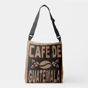 BURLAP KAFFEE BAG PURSE TASCHE IMITATS, GUATEMALAN