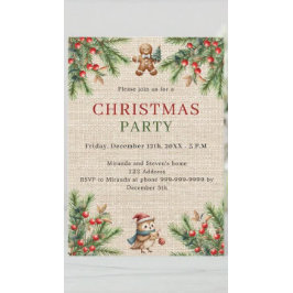 Burlap-Kiefer natürliche Weihnachtszeit-Party Einl