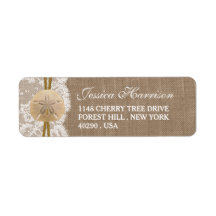 Burlap, Lace & Sand Dollar Beach Brautparty