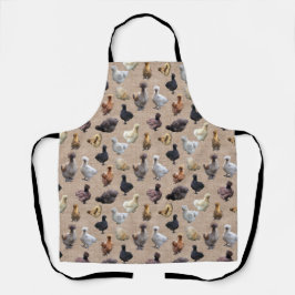 Burlap Silkie Bantam Schürze