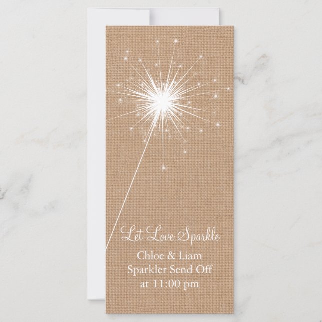 Burlap Sparkler Holder (Vorderseite)