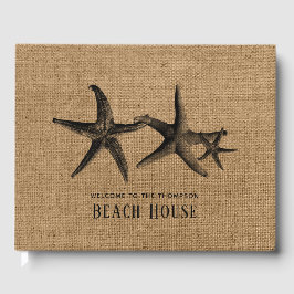 Burlap Starfish Family Beach House Gästebuch