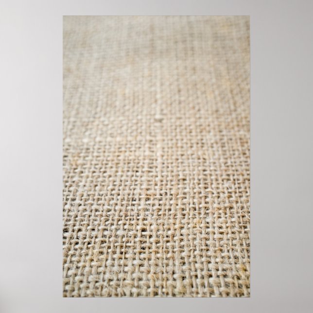 Burlap-Textur Poster (Vorne)