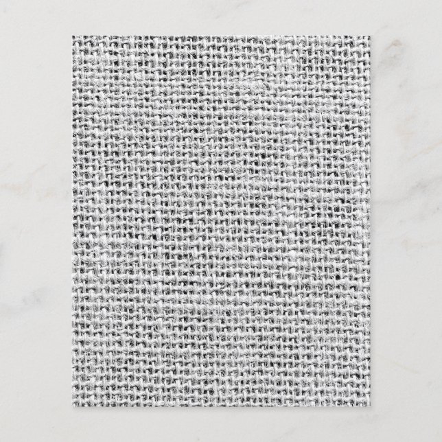 Burlap Texture Scrapbook Paper - Rustikales Weißes (Vorderseite)