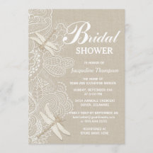 Burlap und Lace Rustikales Brautparty