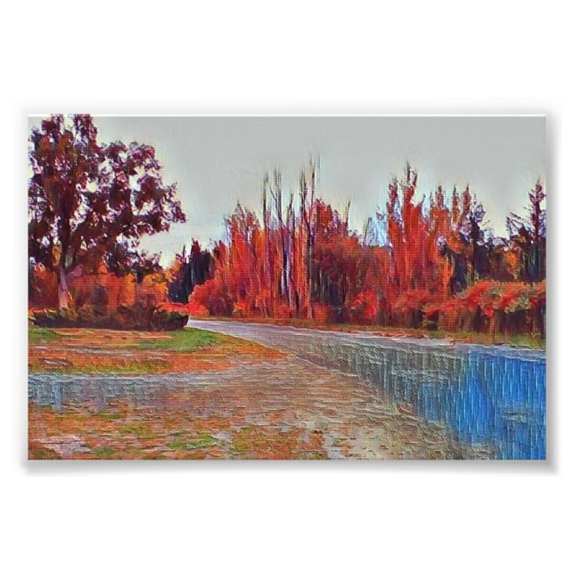 Burleigh Falls Paint 15cm x 10cm Foto Poster (Vorne)