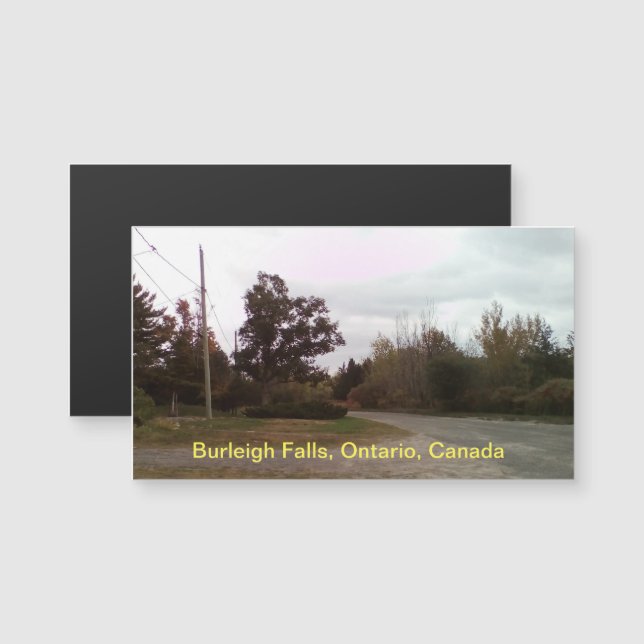 Burleigh Falls Trees 8cm x 5cm Magnetkarte (Vorne/Hinten)