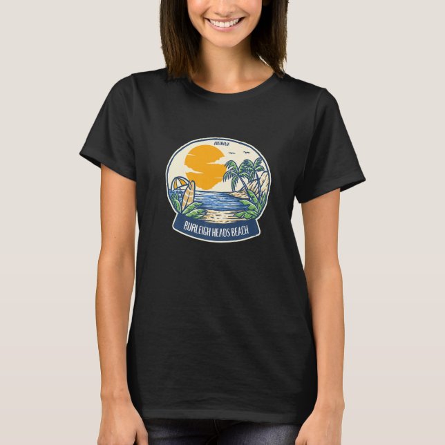 Burleigh Heads Beach Australia   T-Shirt (Vorderseite)