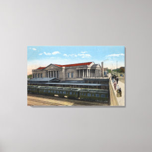 Burlington-Bahnhofs-Ansicht Leinwanddruck