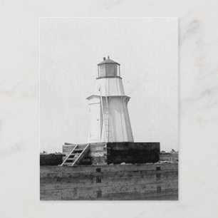 Burlington Breakwater North Lighthouse Postkarte