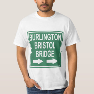 Burlington-Bristol Brücken-Zeichen T-Shirt