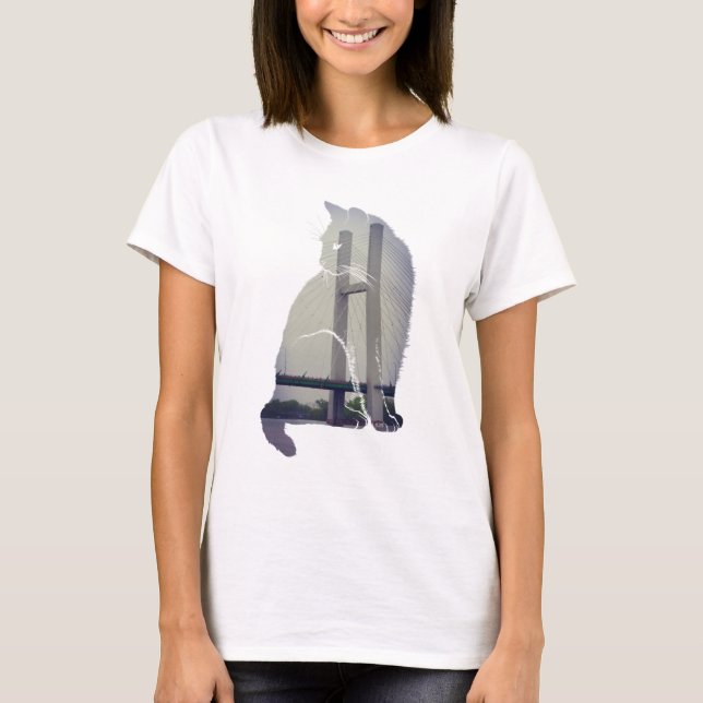 Burlington Iowa Cat T-Shirt (Vorderseite)