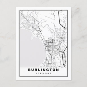 Burlington Map Feiertagspostkarte