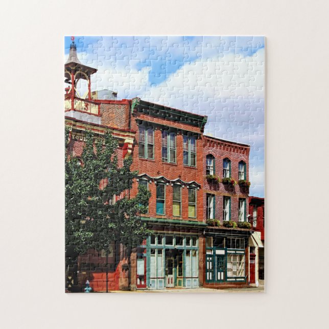 Burlington NJ - Straße im historischen Bezirk Puzzle (Vertikal)
