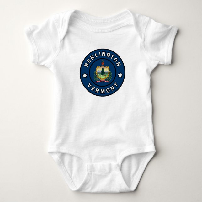 Burlington Vermont Baby Strampler (Vorderseite)