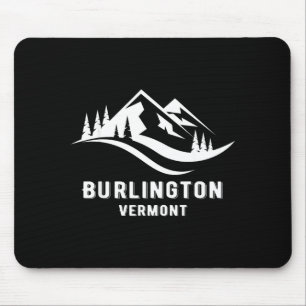 Burlington Vermont Berge Souvenir Andenken Mousepad