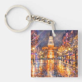 Burlington Vermont Church Street Acrylic Keychain Schlüsselanhänger