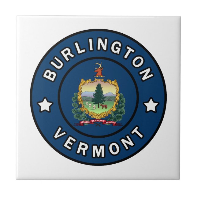 Burlington Vermont Fliese (Vorderseite)