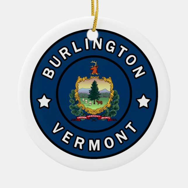 Burlington Vermont Keramik Ornament (Vorne)