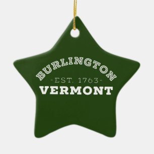 Burlington Vermont Keramik Ornament