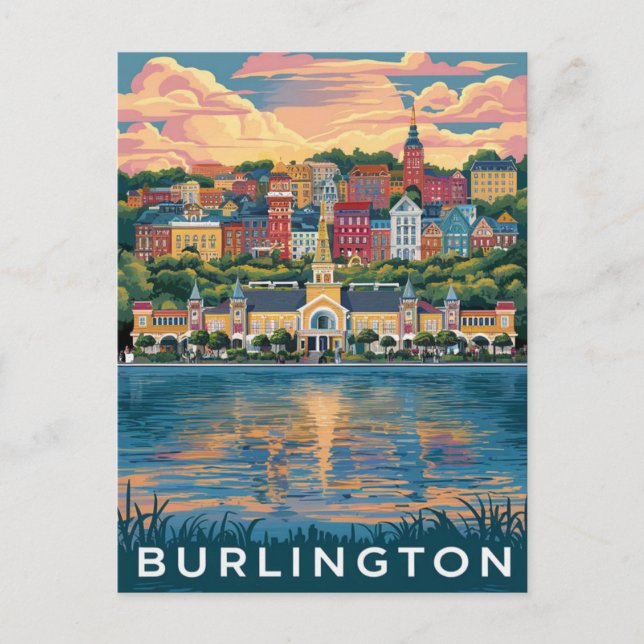 Burlington, Vermont Postkarte (Vorderseite)
