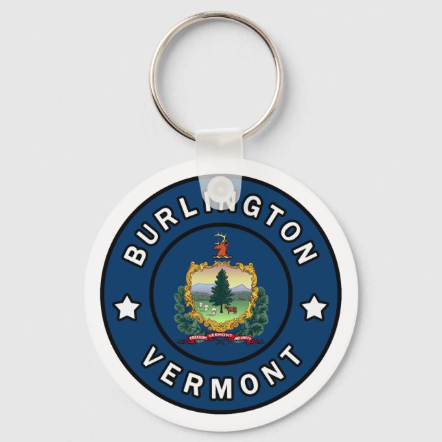 Burlington Vermont Schlüsselanhänger (Vorderseite)