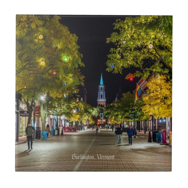 Burlington, Vermont-Stadtbild, Fliese (Vorderseite)