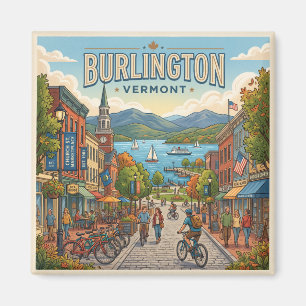 Burlington, Vermont USA Magnet
