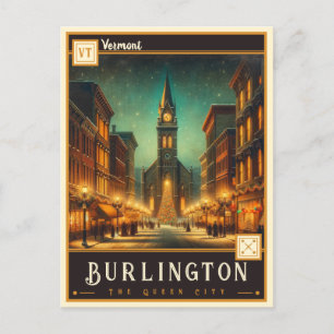 Burlington, Vermont   Vintage Postkarte