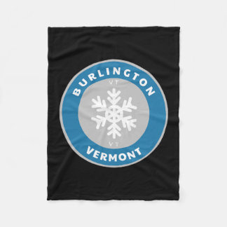 Burlington Vermont Vt Winter Schnee Schneeflocke D Fleecedecke