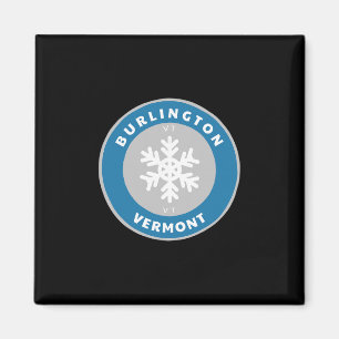 Burlington Vermont Vt Winter Schnee Schneeflocke D Magnet
