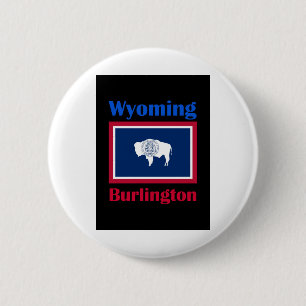 Burlington Wyoming Button