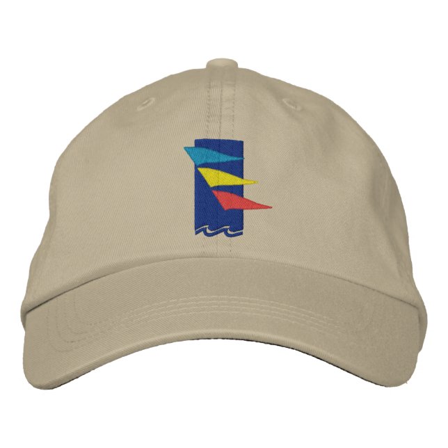 Burlington Yacht Club Hat Bestickte Baseballkappe (Vorderseite)