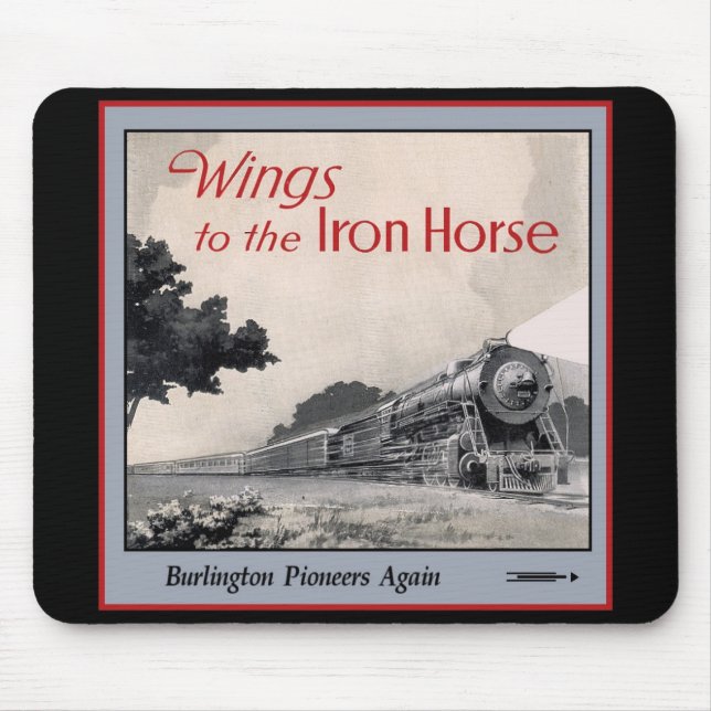 Burlington Zephyr Zug Mousepad (Vorne)