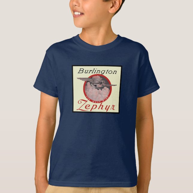 Burlington Zephyr Zug T-Shirt (Vorderseite)